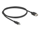 Delock USB 2.0 Kabel USB Type-C™ Stecker zu EASY USB Typ-A Buchse 1 m