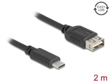 Delock USB 2.0 Kabel USB Type-C™ Stecker zu EASY USB Typ-A Buchse 2 m