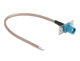 Delock Antennenkabel FAKRA Z Buchse zu offenen Kabelenden RG-316 20 cm 2 vorgestanzte Löcher