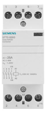 SIEMENS Installationsschütz 25A 230V/AC 5TT5830-0 400V/AC 4S 2000W/AGL 2TE