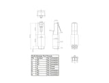 Delock RJ45 Stecker zu Terminalblock Adapter 2 Pin