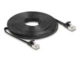 Delock RJ45 Flachband Patchkabel Stecker zu Stecker Cat.6A U/FTP 10 m schwarz