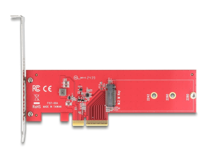 Delock PCI Express 5.0 x4 Karte zu 1 x intern NVMe M.2 Key M - Low Profile Formfaktor
