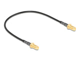 Delock Antennenkabel RP-SMA Buchse zum Einbau zu RP-SMA Buchse zum Einbau RG-174 32 cm