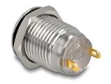 Delock Drucktaster zum Einbau 12 mm 2 x Lötanschluss tastend