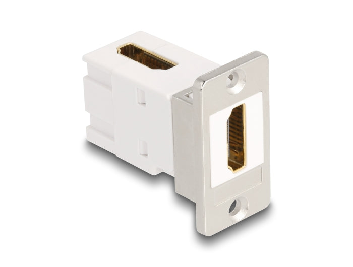 Delock Panel Mount HDMI Buchse zu Buchse 90° gewinkelt 8K 60 Hz konisch