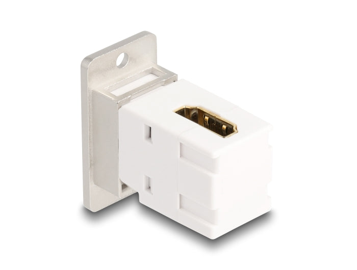 Delock Panel Mount HDMI Buchse zu Buchse 90° gewinkelt 8K 60 Hz konisch