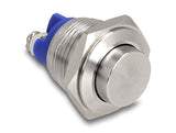 Delock Drucktaster zum Einbau 16 mm 2 x Schraubklemme Taster sehr hoch