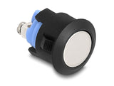 Delock Drucktaster zum Einbau 16 mm 2 x Schraubklemme Taster flach Kunststoff Snap in Montage