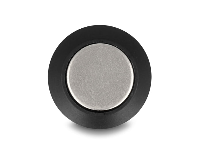 Delock Drucktaster zum Einbau 16 mm 2 x Schraubklemme Taster hoch Kunststoff Snap in Montage