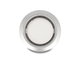Delock Drucktaster zum Einbau 22 mm 5 x Lötanschluss Taster flach Kunststoff LED weiß