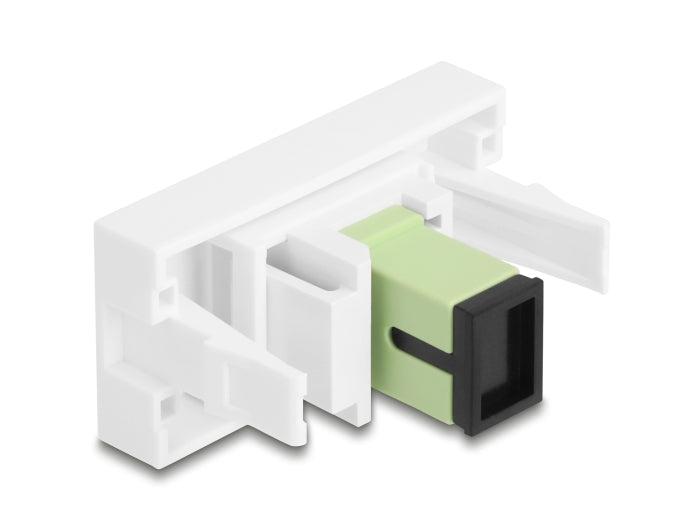 Delock Easy 45 Modul SC Simplex Buchse zu SC Simplex Buchse lindgrün / weiß