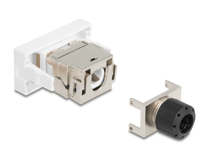 Delock Easy 45 Modul RJ45 Buchse zu LSA Cat.6A 180° werkzeugfrei