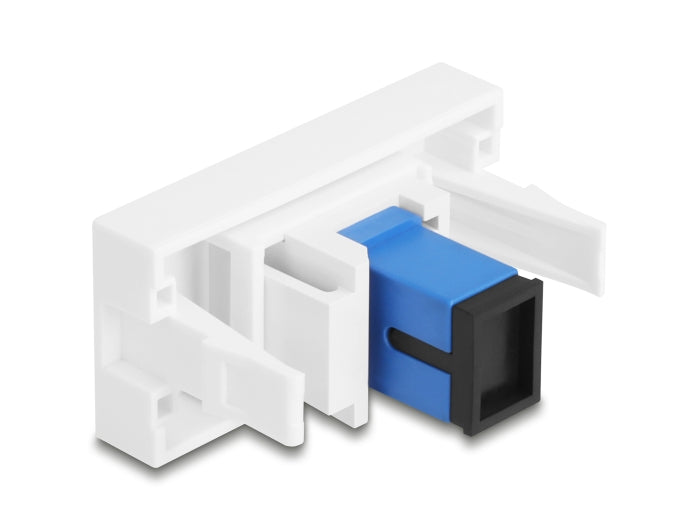 Delock Easy 45 Modul SC Simplex Buchse zu SC Simplex Buchse blau / weiß