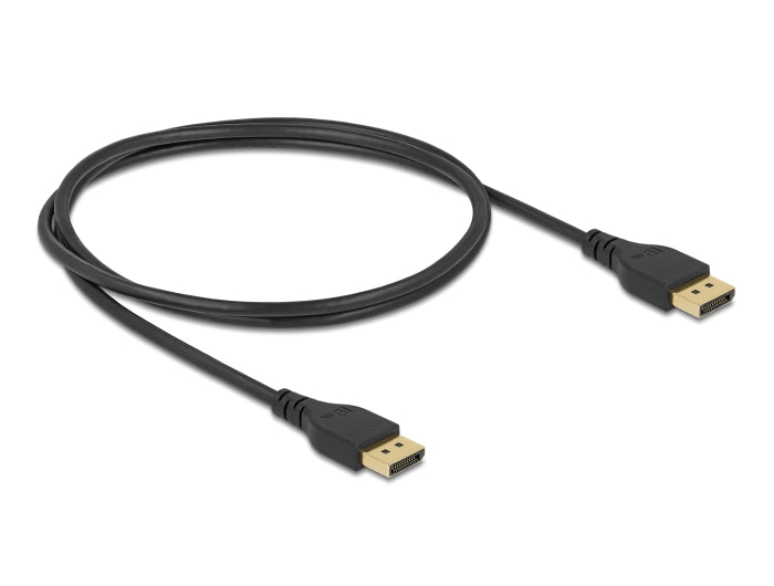 Delock DisplayPort Kabel 8K 60 Hz 1 m DP 8K zertifiziert ohne Einrastfunktion