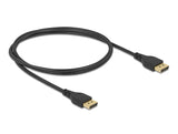 Delock DisplayPort Kabel 8K 60 Hz 1 m DP 8K zertifiziert ohne Einrastfunktion