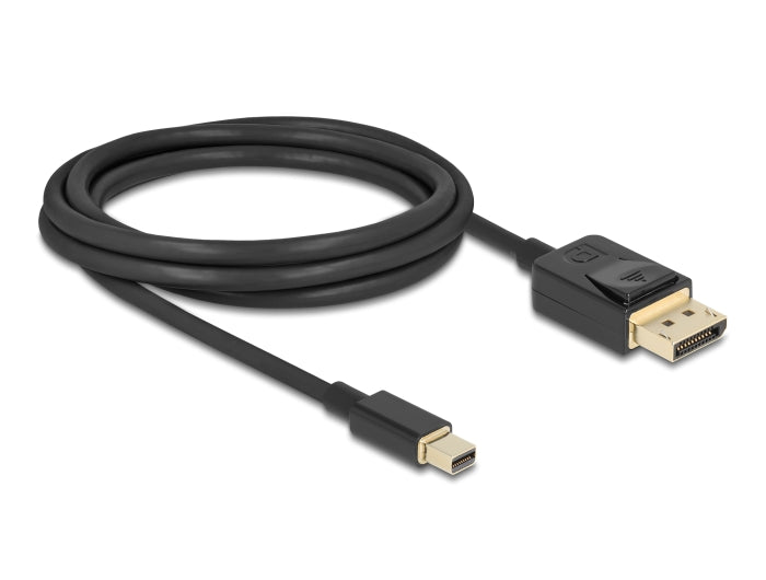Delock Mini DisplayPort zu DisplayPort Kabel 8K 60 Hz 2 m DP 8K zertifiziert