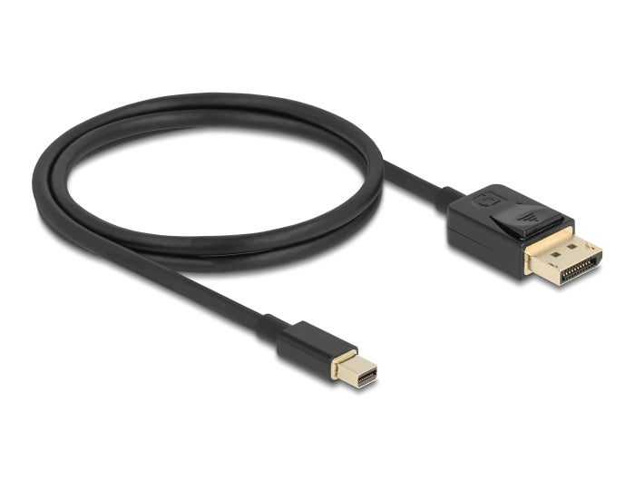 Delock Mini DisplayPort zu DisplayPort Kabel 8K 60 Hz 1 m DP 8K zertifiziert