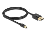 Delock Mini DisplayPort zu DisplayPort Kabel 8K 60 Hz 1 m DP 8K zertifiziert