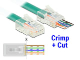 Delock RJ45 Crimp+Cut Stecker Cat.6 UTP 20 Stück