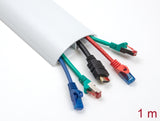 Delock Kabelkanal selbstklebend 89 x 21 mm - Länge 1 m weiß