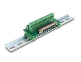 Delock D-Sub 37 Pin Buchse zu Terminalblock für Hutschiene