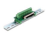 Delock D-Sub 37 Pin Stecker zu Terminalblock für Hutschiene
