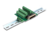 Delock D-Sub HD 44 Pin Stecker zu Terminalblock für Hutschiene