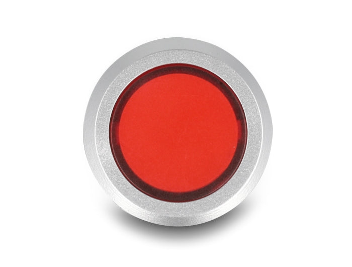 Delock 16 mm Kunststoff Signallampe rot / Lötversion