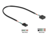 Delock Kabel USB 2.0 Pfostenbuchse 2,54 mm 4 Pin zu USB 2.0 Pfostenbuchse 2,54 mm 10 Pin 30 cm