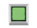 Delock 16 mm Kunststoff Signallampe grün / Lötversion / viereckig