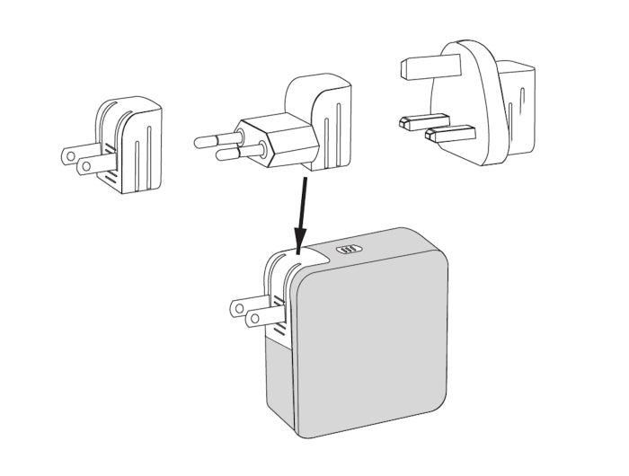 Delock USB GaN Ladegerät 3 x USB Type-C™ PD 3.1 und 1 x USB Typ-A mit 145 W inklusive Strom-Adapter für EU / US / UK