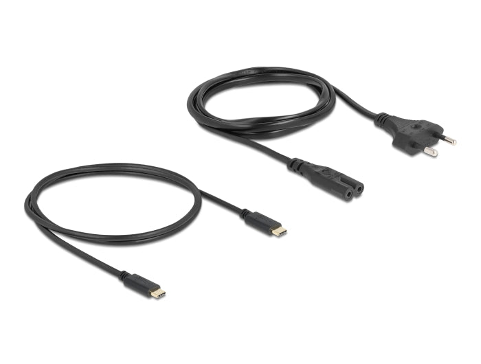 Delock USB GaN Ladegerät 2 x USB Type-C™ PD 3.0 mit 65 W inklusive Strom-Adapter für EU / US / UK