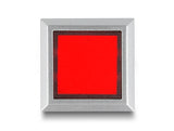 Delock 16 mm Kunststoff Signallampe rot / Lötversion / viereckig