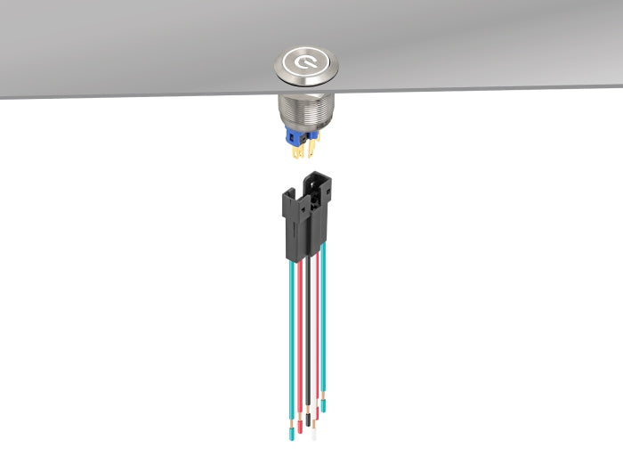 Delock Fassung für 22 mm 6 Pin Taster oder Schalter