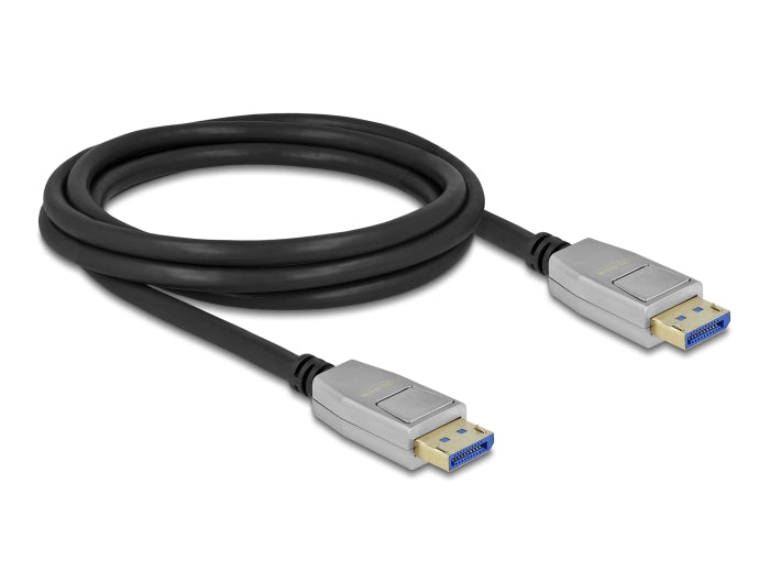 Delock DisplayPort Kabel 10K 60 Hz 54 Gbps Metallgehäuse 2 m