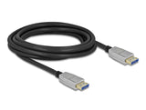 Delock DisplayPort Kabel 10K 60 Hz 54 Gbps Metallgehäuse 3 m