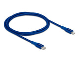 Delock Daten- und Ladekabel USB Type-C™ zu Lightning™ für iPhone™, iPad™ und iPod™ blau 1 m MFi