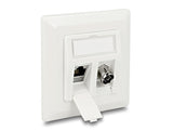 Delock Keystone Anschlussdose 2 Port