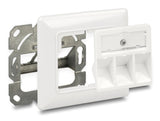 Delock Keystone Anschlussdose 3 Port kompakt