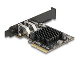 Delock PCI Express x4 Karte zu 1 x USB Type-C™20 Gbps + 2 x Typ-A 10 Gbps - Low Profile Formfaktor
