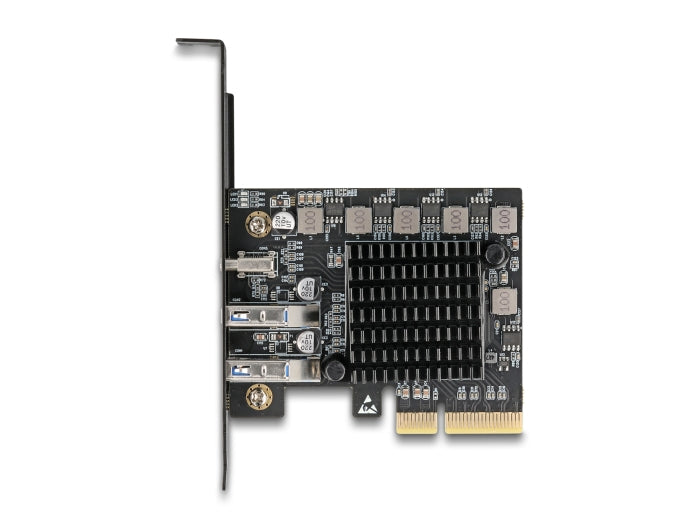 Delock PCI Express x4 Karte zu 1 x USB Type-C™20 Gbps + 2 x Typ-A 10 Gbps - Low Profile Formfaktor