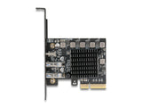 Delock PCI Express x4 Karte zu 1 x USB Type-C™20 Gbps + 2 x Typ-A 10 Gbps - Low Profile Formfaktor