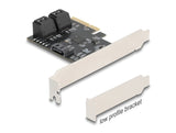 Delock PCI Express x4 Karte zu 5 Port SATA Kontroller - Low Profile Formfaktor