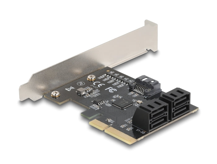 Delock PCI Express x4 Karte zu 5 Port SATA Kontroller - Low Profile Formfaktor