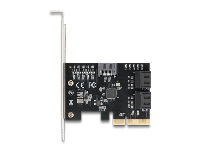 Delock PCI Express x4 Karte zu 5 Port SATA Kontroller - Low Profile Formfaktor