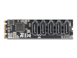 Delock M.2 2280 Key B+M Kontroller zu 5 x SATA