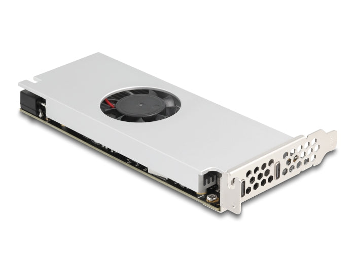 Delock PCI Express x16 Karte zu 2 x USB 20 Gbps USB Type-C™ Dual Channel mit Lüfter und Kühlkörper im Low Profile Formfaktor
