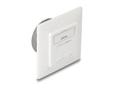 Delock Netzwerk Anschlussdose Unterputz 2 Port RJ45 Cat.6A LSA