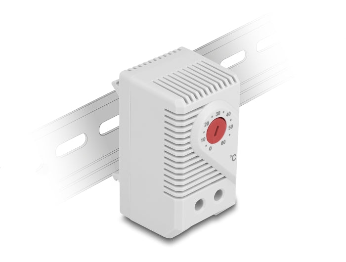 Delock Thermostat mit Schließer-Kontakt für Hutschiene